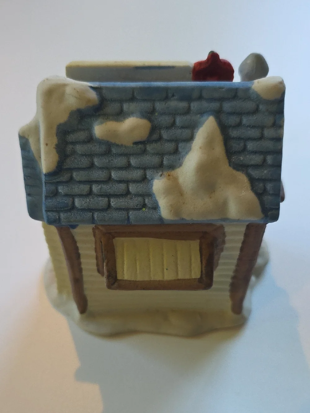 Vintage 1990 Rex & Lee Ceramic Christmas Village Apple Stand